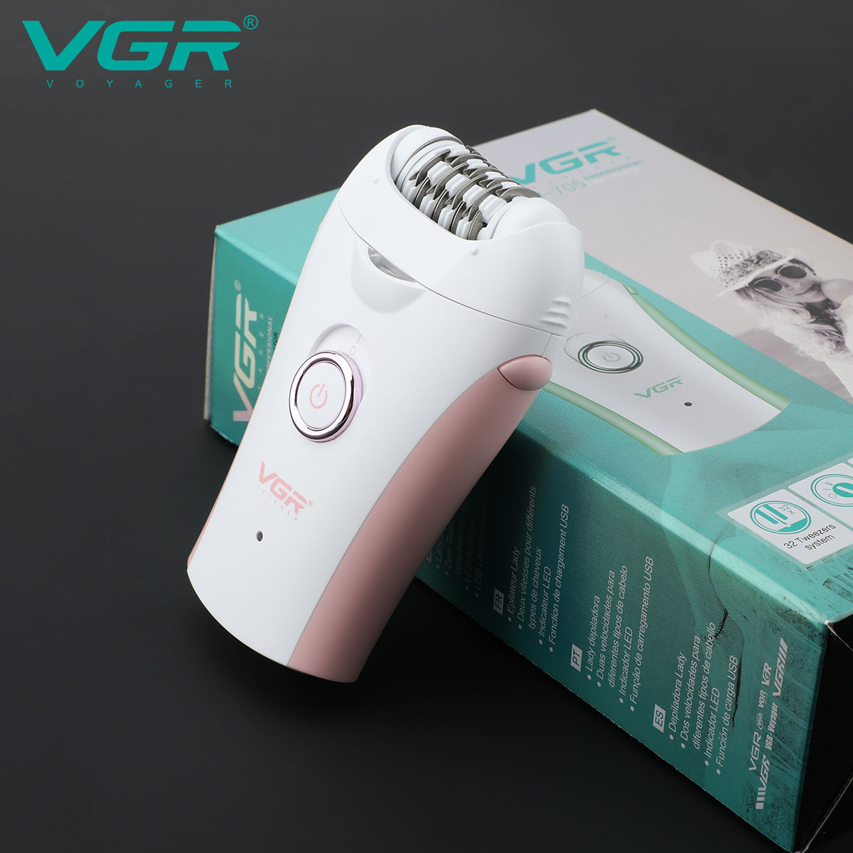 VGR 705 Epilator Professional  - đánh giá và giá Epilator Wireless