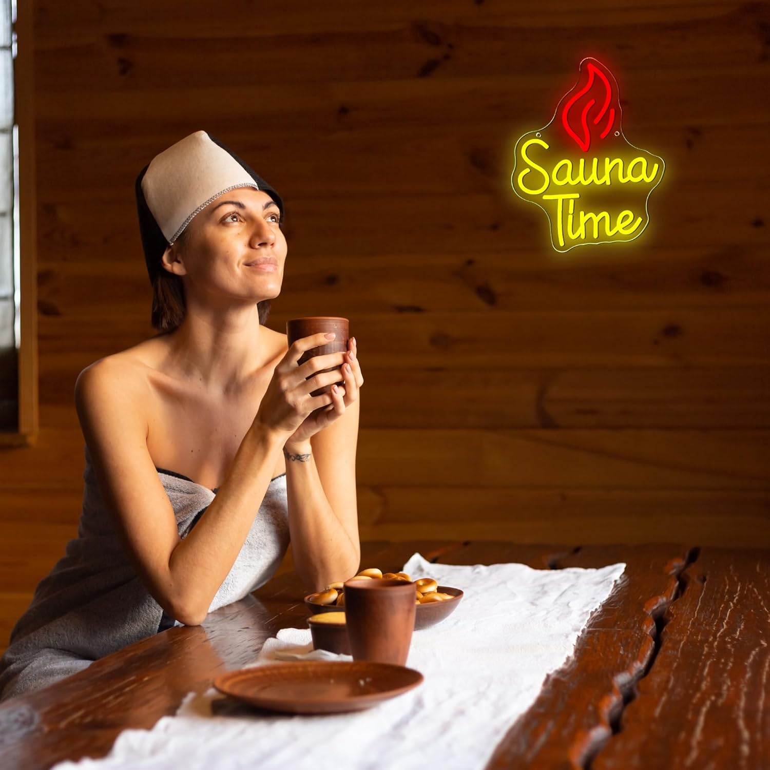 Sauna Time Neon Sign Home Spa  - đánh giá và giá Spa Wellness Gym