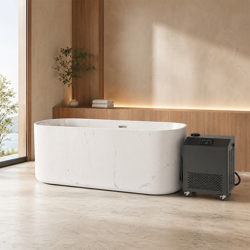 Acrylic Cold Plunge Tub Marble - đánh giá và giá Spa Wellness Gym