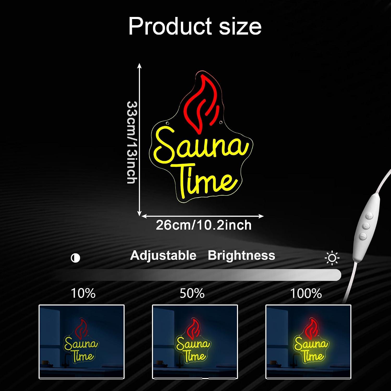 Sauna Time Neon Sign USB Dimma - đánh giá và giá Spa Wellness Gym